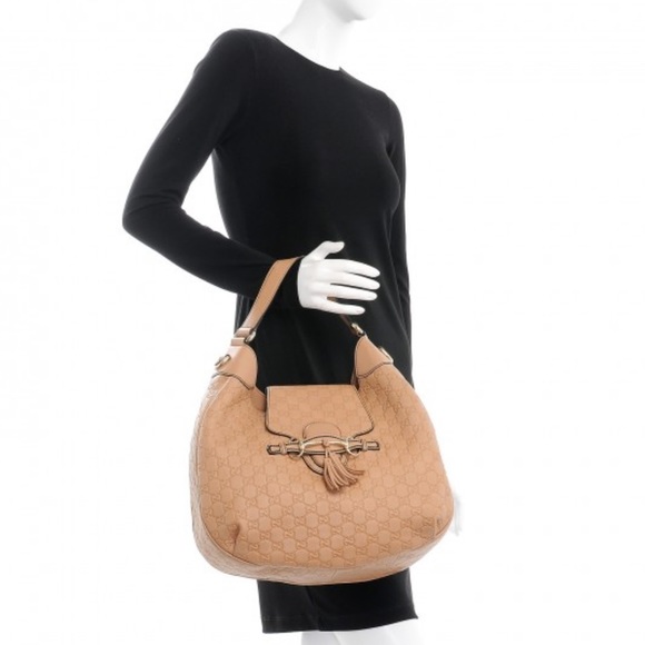 GUCCI Emily Hobo Guccissima Leather in Tan - Medium - Picture 16 of 16